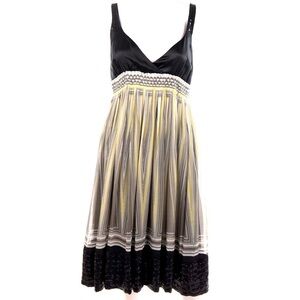 Zara 100% SILK Dress with Sequin Midi Dress Size Medium​​​​​​